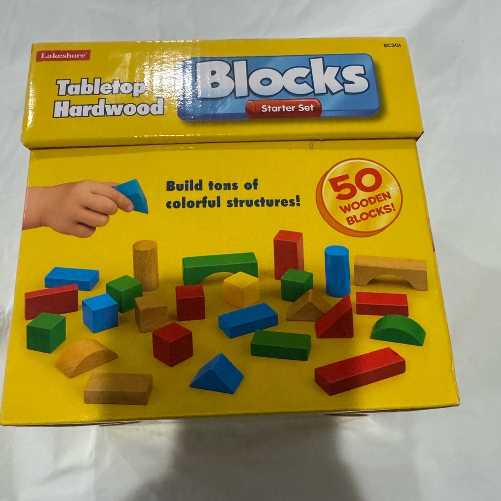 Lakeshore Colorful Wooden Blocks Set